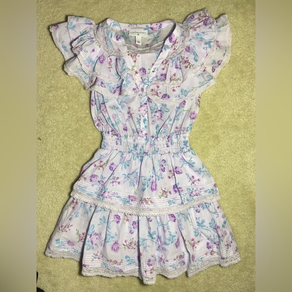 Love Shack Fancy x Target Lou
Double Ruffle Dress - Lavender -
Size XXS - Picture 1 of 5